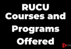 Courses and Programs Offered by Ruaha Catholic University (RUCU) in 2025-2026