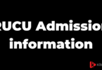 RUCU Admission information - Ruaha Catholic University 2025-2026