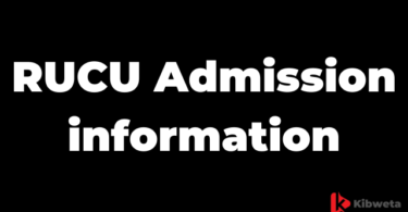 RUCU Admission information - Ruaha Catholic University 2025-2026