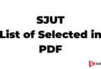 SJUT Selection 2025 Results: How to Check Your Admission Status Easily