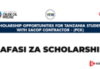 Scholarship opportunities for Tanzania students with eacop Contractor (pck) 2024