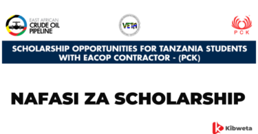 Scholarship opportunities for Tanzania students with eacop Contractor (pck) 2024