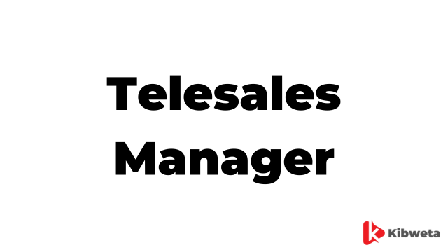 Telesales Manager Jobs Description