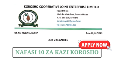 Korosho Enterprise (KCJE) Is Hiring In 10 Positions