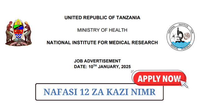 NIMR Hiring In 12 Positions