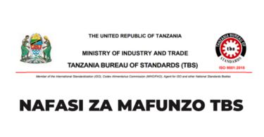 Training Course at Tanzania Bureau of Standards (TBS)